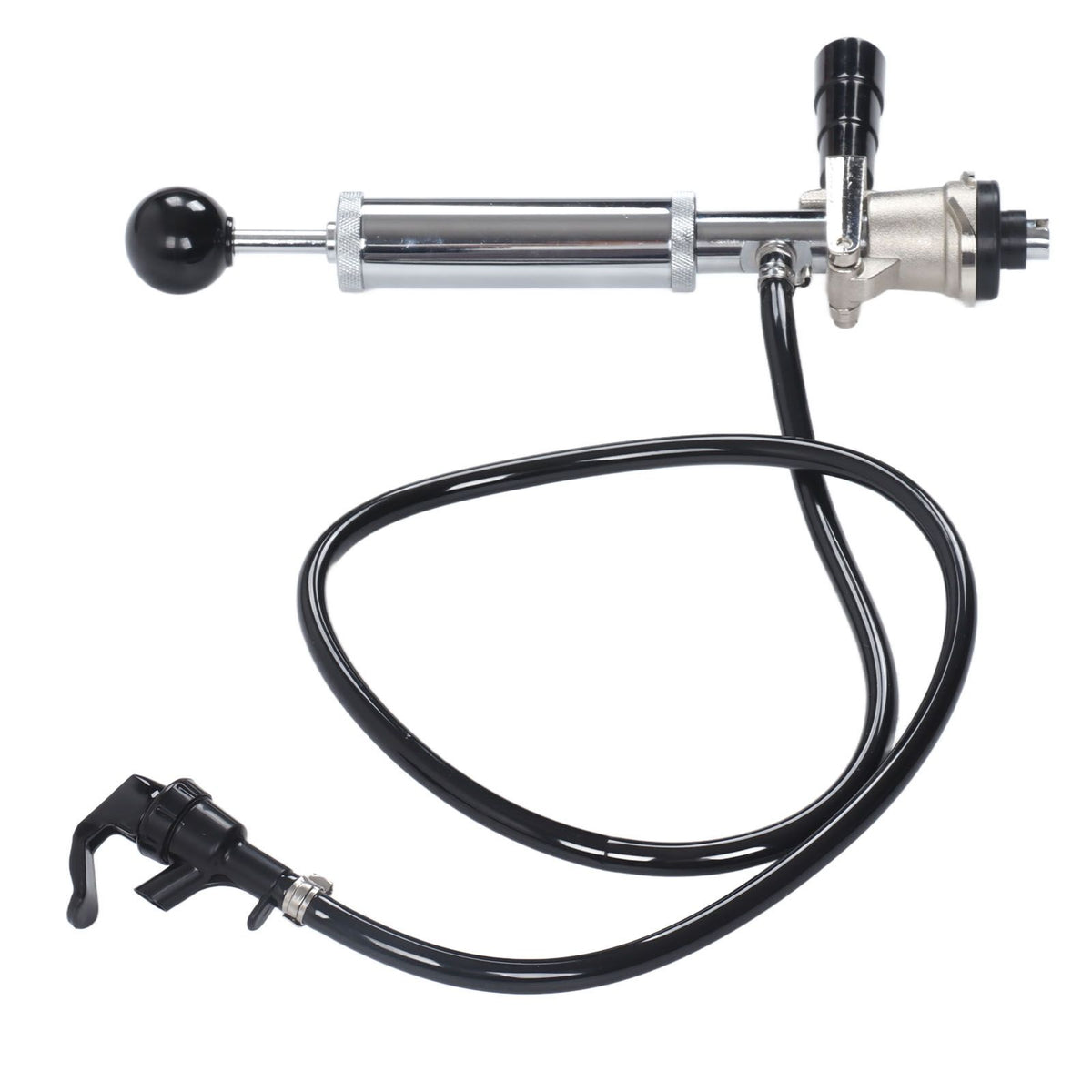 Beer Keg Pump Leakproof Rustproof Stainless Steel Beer Quick Keg Tap Pump S Type Dispenser for Picnic Party Wedding