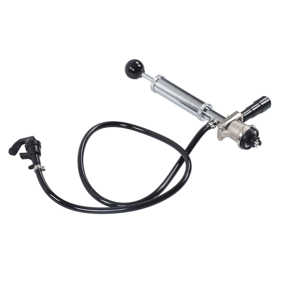 Beer Keg Pump Leakproof Rustproof Stainless Steel Beer Quick Keg Tap Pump S Type Dispenser for Picnic Party Wedding