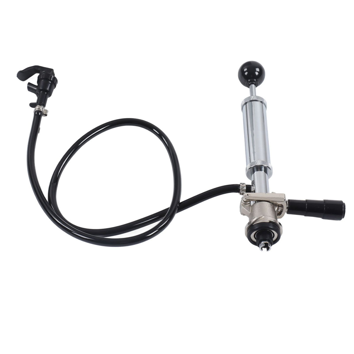 Beer Keg Pump Leakproof Rustproof Stainless Steel Beer Quick Keg Tap Pump S Type Dispenser for Picnic Party Wedding