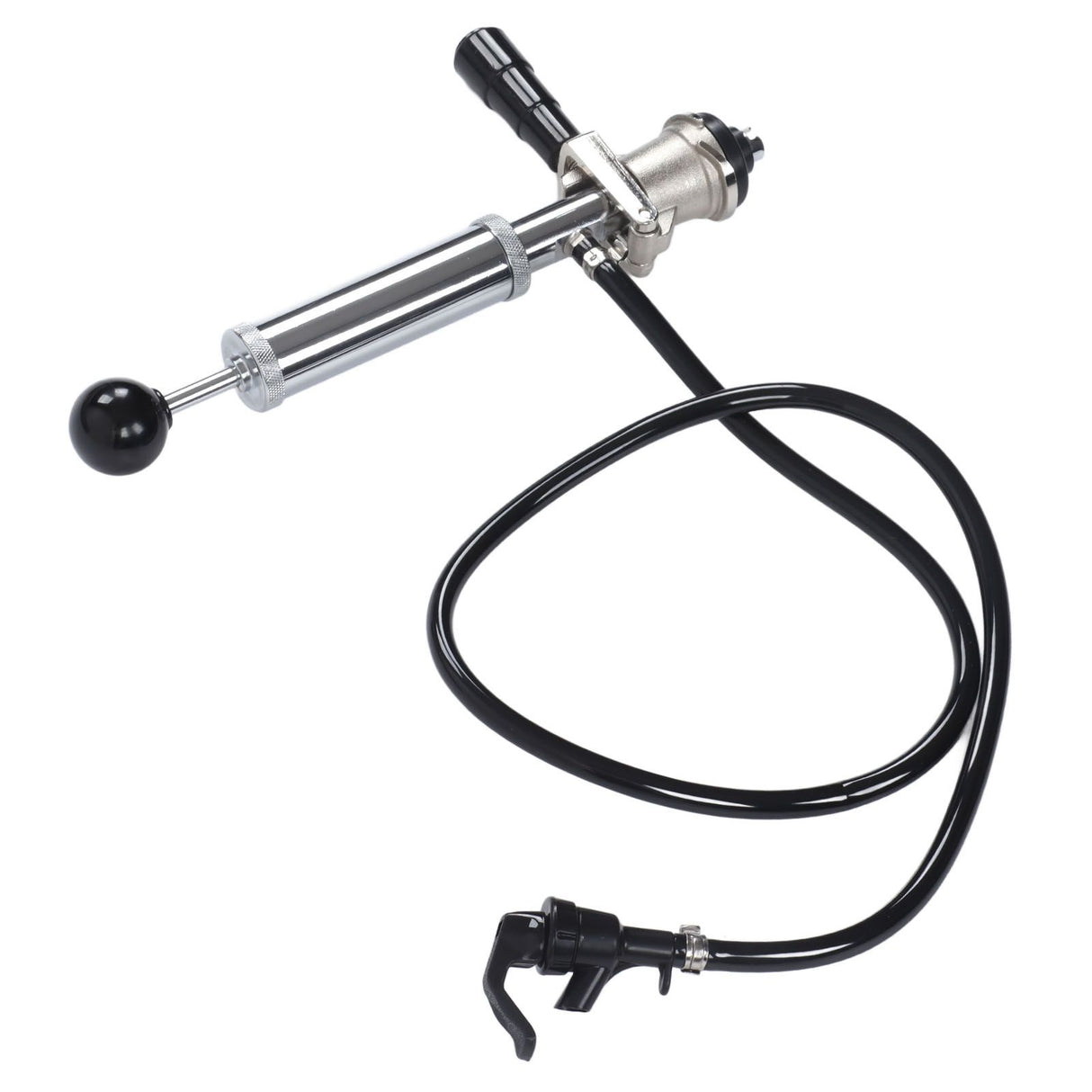Beer Keg Pump Leakproof Rustproof Stainless Steel Beer Quick Keg Tap Pump S Type Dispenser for Picnic Party Wedding