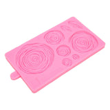 Roses Mold Stick Proof Toxic Free Odorless Dishwasher Safe Silicone Leaf Flower Mould for DIY Cake Chocolate - Close-Up Angle