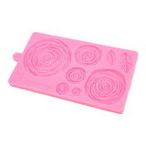 Roses Mold Stick Proof Toxic Free Odorless Dishwasher Safe Silicone Leaf Flower Mould for DIY Cake Chocolate