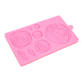 Roses Mold Stick Proof Toxic Free Odorless Dishwasher Safe Silicone Leaf Flower Mould for DIY Cake Chocolate
