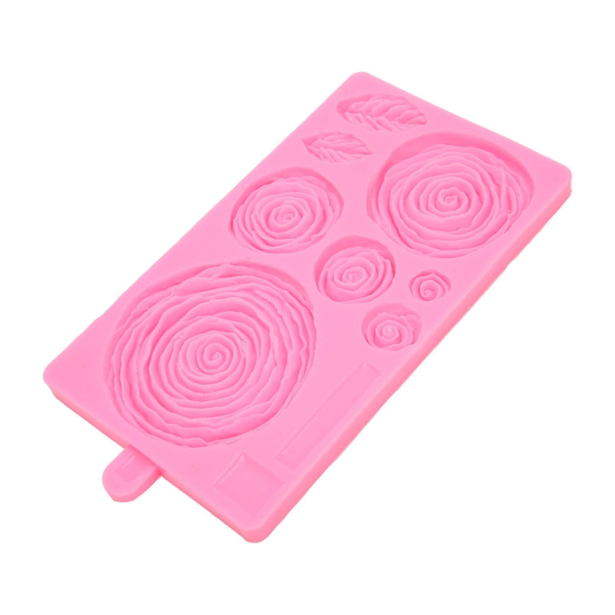 Roses Mold Stick Proof Toxic Free Odorless Dishwasher Safe Silicone Leaf Flower Mould for DIY Cake Chocolate