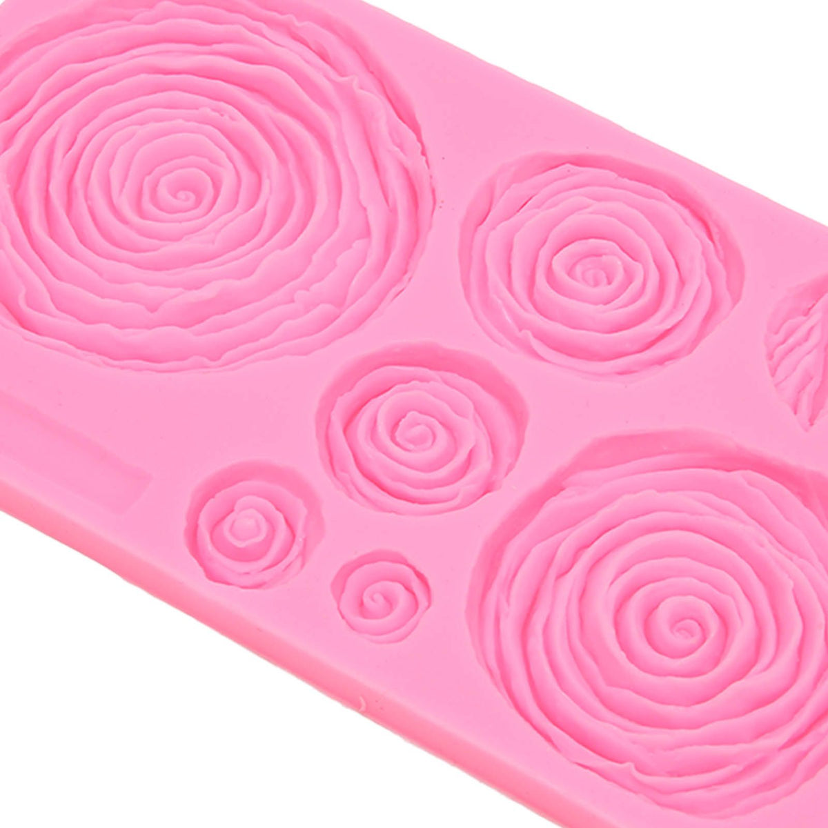 Roses Mold Stick Proof Toxic Free Odorless Dishwasher Safe Silicone Leaf Flower Mould for DIY Cake Chocolate
