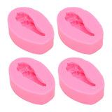4 Pcs Silicone Mold Drumstick Shape Fondant Silicone Mold Chocolate Cake Decorating Mold DIY Pastry Baking Mold