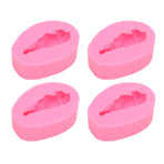 4 Pcs Silicone Mold Drumstick Shape Fondant Silicone Mold Chocolate Cake Decorating Mold DIY Pastry Baking Mold