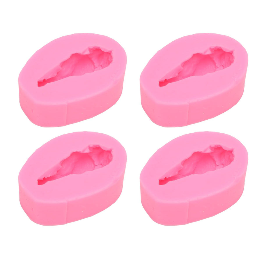 4 Pcs Silicone Mold Drumstick Shape Fondant Silicone Mold Chocolate Cake Decorating Mold DIY Pastry Baking Mold