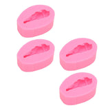 4 Pcs Silicone Mold Drumstick Shape Fondant Silicone Mold Chocolate Cake Decorating Mold DIY Pastry Baking Mold - Side View