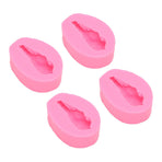 4 Pcs Silicone Mold Drumstick Shape Fondant Silicone Mold Chocolate Cake Decorating Mold DIY Pastry Baking Mold