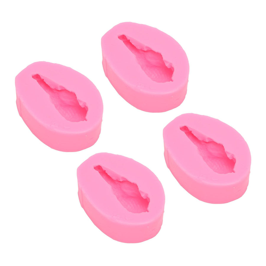 4 Pcs Silicone Mold Drumstick Shape Fondant Silicone Mold Chocolate Cake Decorating Mold DIY Pastry Baking Mold