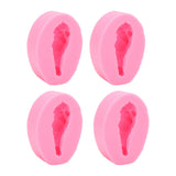 4 Pcs Silicone Mold Drumstick Shape Fondant Silicone Mold Chocolate Cake Decorating Mold DIY Pastry Baking Mold - Low Angle