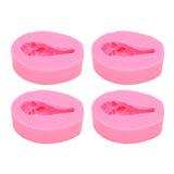 4 Pcs Silicone Mold Drumstick Shape Fondant Silicone Mold Chocolate Cake Decorating Mold DIY Pastry Baking Mold - Extra Image