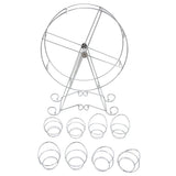 Ferris Wheel Cupcake Stand 8 Cups Dessert Carrier Display Holder for Restaurants Dessert Shops Theme Party - Top-Down View