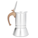 Moka Stove Coffee Maker Professional Metal Italian Coffee Maker for Home Travel Silver 150ml