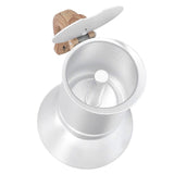 Moka Stove Coffee Maker Professional Metal Italian Coffee Maker for Home Travel Silver 150ml