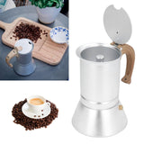 Moka Stove Coffee Maker Professional Metal Italian Coffee Maker for Home Travel Silver 150ml - Extra Image