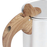 Moka Stove Coffee Maker Professional Metal Italian Coffee Maker for Home Travel Silver 150ml