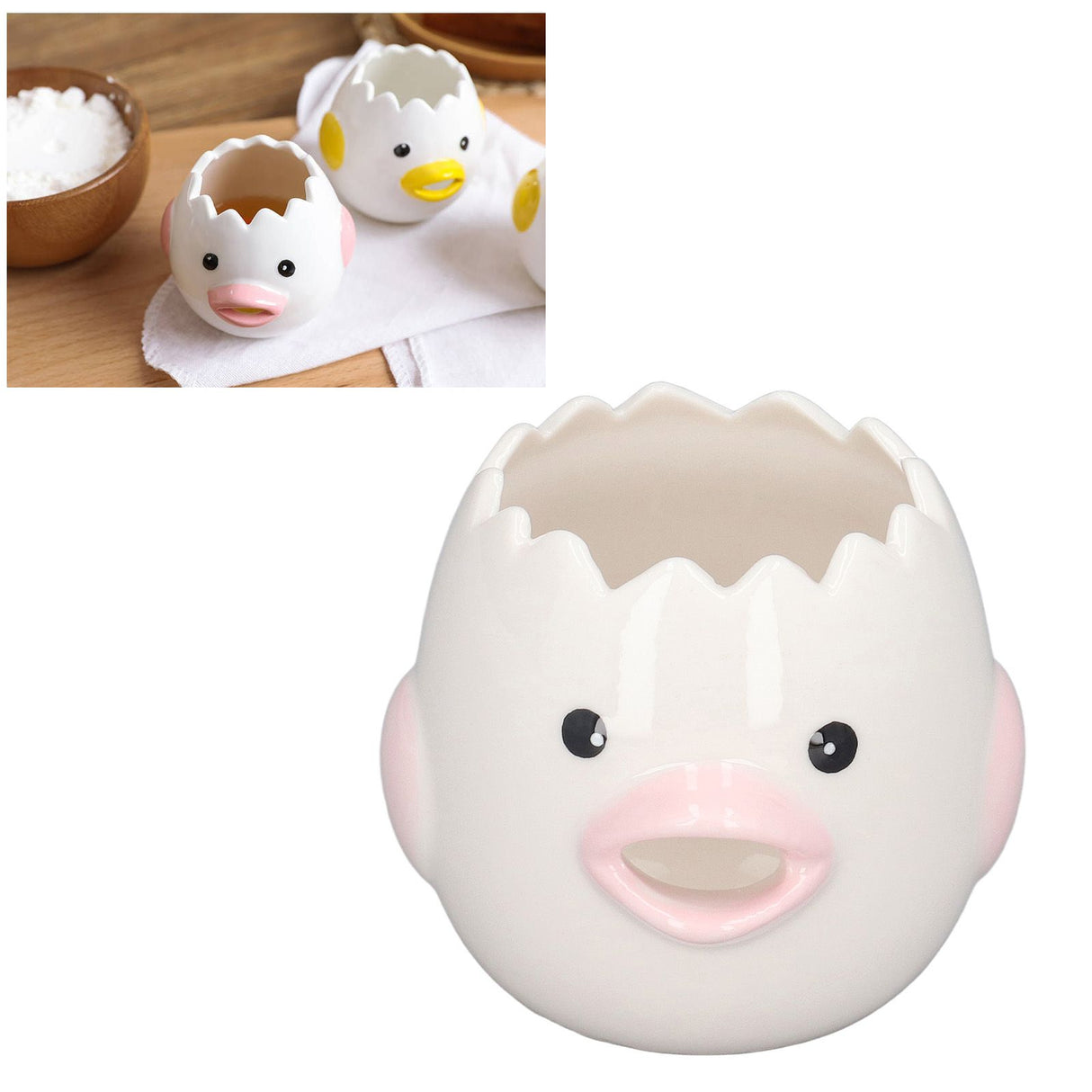Egg White Yolk Separator Egg Liquid Separation Egg White Liquid Filter Yolk Separation Pink