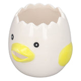 Egg White Yolk Separator Egg Liquid Separation Egg White Liquid Filter Yolk Separation Yellow - Side View