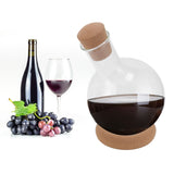 Red Wine Decanter Quick Sober High Borosilicate Glass Transparent Glass Wine Dispenser with Base for Bar Household Gifts 2000ml