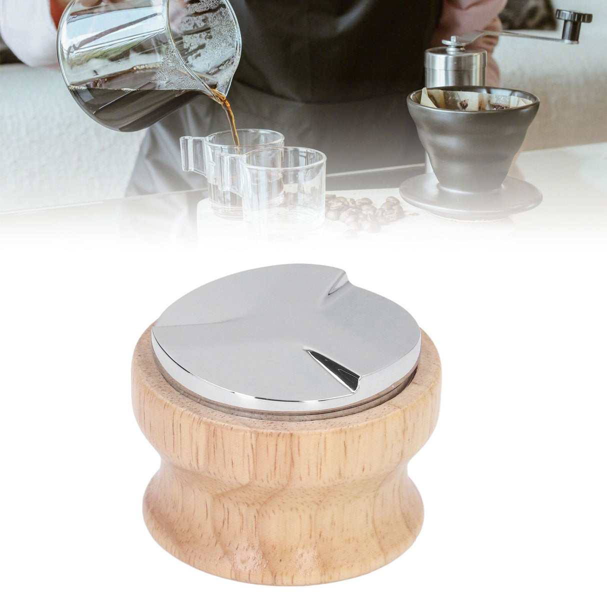 Coffee Distributor Stainless Steel Adjustable Coffee Distributor Leveler for Home 51mm/2in