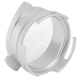 54mm Coffee Portafilter Dosing Funnel Aluminum Alloy Rotatable Dosing Funnel Coffee Machine Accessories Silver