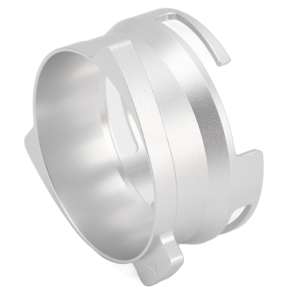 54mm Coffee Portafilter Dosing Funnel Aluminum Alloy Rotatable Dosing Funnel Coffee Machine Accessories Silver