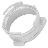 54mm Coffee Portafilter Dosing Funnel Aluminum Alloy Rotatable Dosing Funnel Coffee Machine Accessories Silver - Low Angle