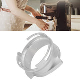 54mm Coffee Portafilter Dosing Funnel Aluminum Alloy Rotatable Dosing Funnel Coffee Machine Accessories Silver