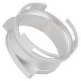 54mm Coffee Portafilter Dosing Funnel Aluminum Alloy Rotatable Dosing Funnel Coffee Machine Accessories Silver