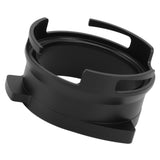 54mm Coffee Portafilter Dosing Funnel Aluminum Alloy Rotatable Dosing Funnel Coffee Machine Accessories Black - Close-Up Angle