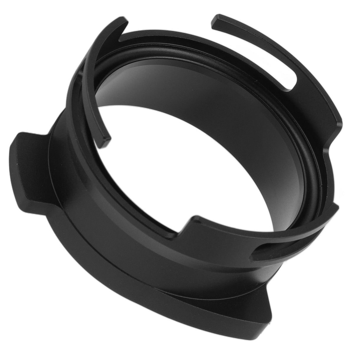 54mm Coffee Portafilter Dosing Funnel Aluminum Alloy Rotatable Dosing Funnel Coffee Machine Accessories Black