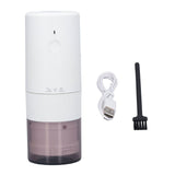 Electric Coffee Grinder Home Travel Portable USB Rechargeable Wireless Mini Electric Automatic Cone Coffee Grinder White