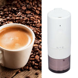 Electric Coffee Grinder Home Travel Portable USB Rechargeable Wireless Mini Electric Automatic Cone Coffee Grinder White - Extra Image