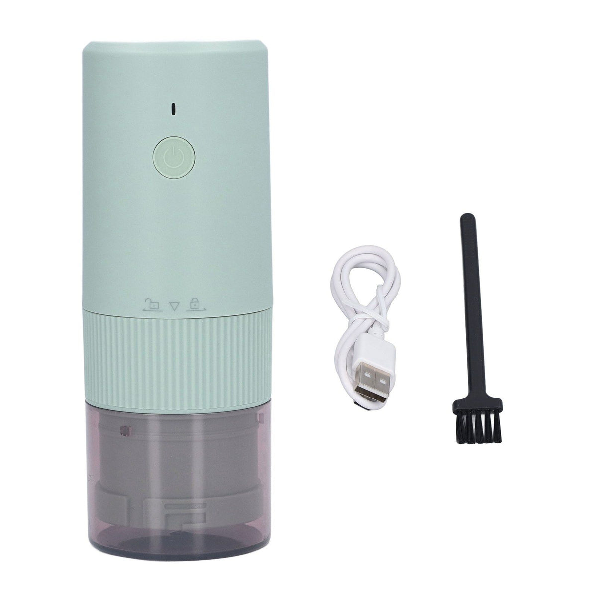 Electric Coffee Grinder Home Travel Portable USB Rechargeable Wireless Mini Electric Automatic Cone Coffee Grinder Green