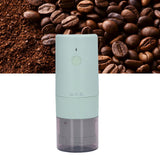 Electric Coffee Grinder Home Travel Portable USB Rechargeable Wireless Mini Electric Automatic Cone Coffee Grinder Green