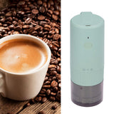 Electric Coffee Grinder Home Travel Portable USB Rechargeable Wireless Mini Electric Automatic Cone Coffee Grinder Green