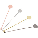 4pcs Stainless Steel Cocktail Layering Stick Coffee Beverage Stirrers Stick for Restaurants Milk Tea Shop - Front View