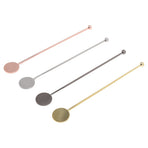4pcs Stainless Steel Cocktail Layering Stick Coffee Beverage Stirrers Stick for Restaurants Milk Tea Shop