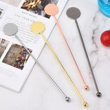 4pcs Stainless Steel Cocktail Layering Stick Coffee Beverage Stirrers Stick for Restaurants Milk Tea Shop - Extra Image