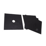 4Pcs Stove Burner Cover PTFE Coating Non Stick Gas Range Stove Top Protector Pad for Kitchen Cooking Black 27x27cm 0.1mm - Extra Image