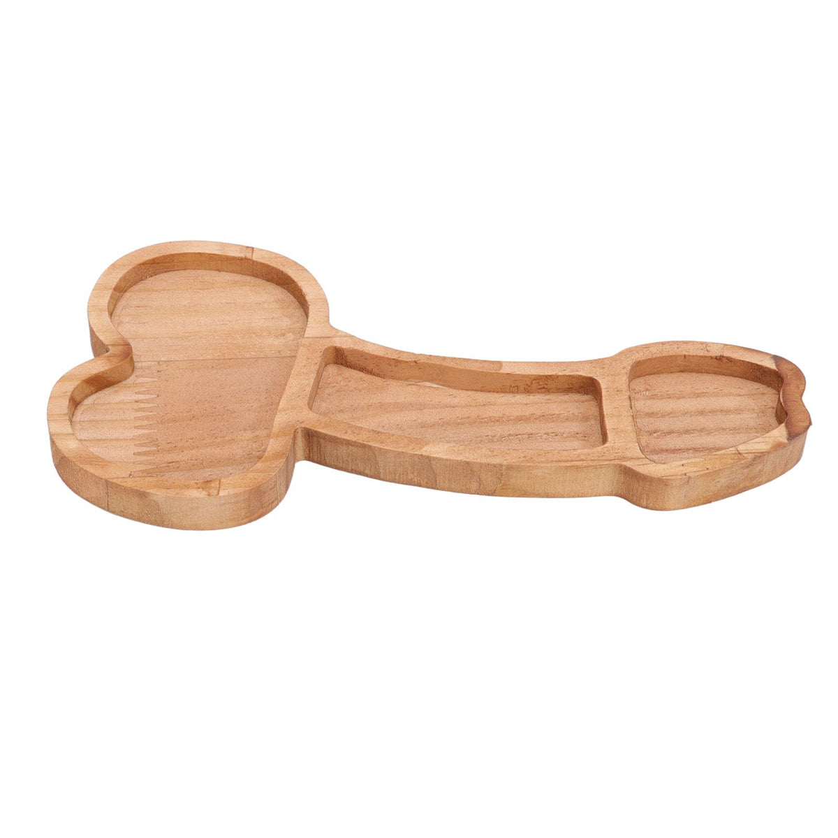 Aperitif Board Composite Wood Trumpet Shape Cooked Food Platter for Housewarming Gift Left