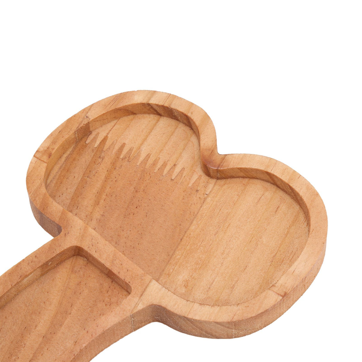 Aperitif Board Composite Wood Trumpet Shape Cooked Food Platter for Housewarming Gift Left