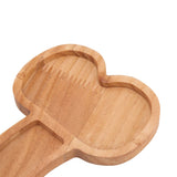 Aperitif Board Composite Wood Trumpet Shape Cooked Food Platter for Housewarming Gift Left