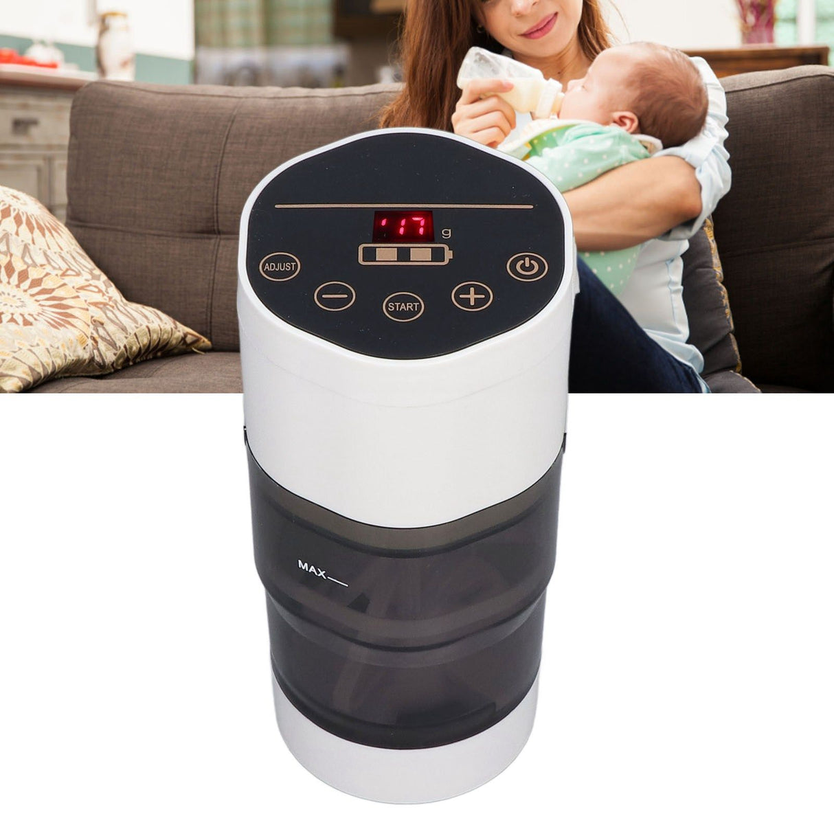 Smart Formula Mixer Pitcher Portable Baby Powder Mixing Pitcher USB Charging for Baby Infant