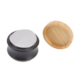 Coffee Distributor Stainless Steel Alloy Dual Head Adjustable Depth Coffee Leveler with Bamboo Base 53mm/2.09in