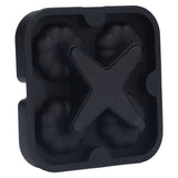 Pumpkin Ice Ball Mold 3D Pumpkin Shape Food Grade Silicone 4 Cells Easy Release Whiskey Ice Mold for Coffee Tea Cocktail Black
