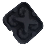 Pumpkin Ice Ball Mold 3D Pumpkin Shape Food Grade Silicone 4 Cells Easy Release Whiskey Ice Mold for Coffee Tea Cocktail Black - Extra Image