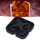 Pumpkin Ice Ball Mold 3D Pumpkin Shape Food Grade Silicone 4 Cells Easy Release Whiskey Ice Mold for Coffee Tea Cocktail Black - Extra Image